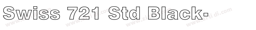 Swiss 721 Std Black字体转换
